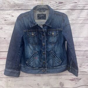 LOFT Denim Jacket Size 4